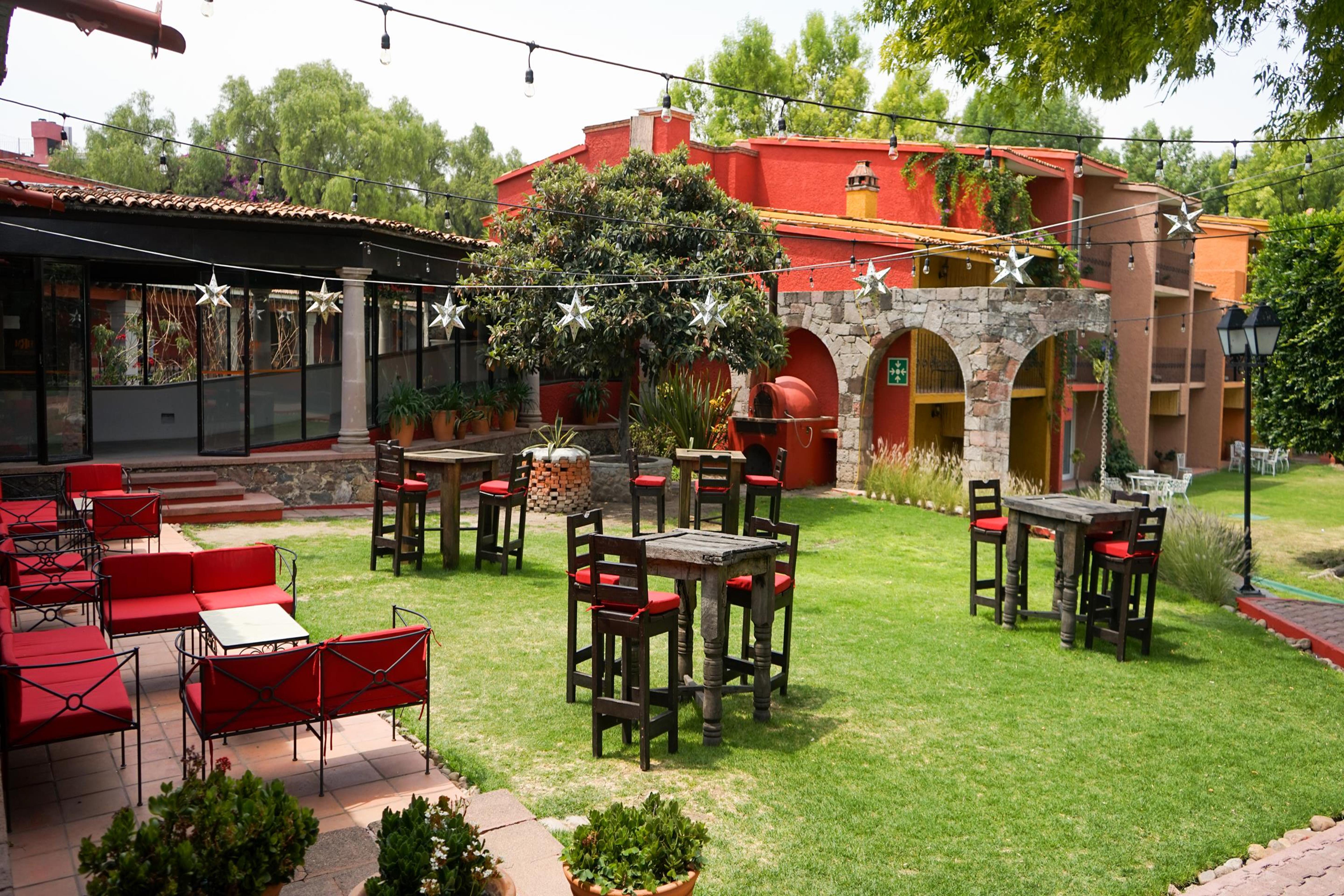 Real De Minas סאן מיגל דה אלנדה מראה חיצוני תמונה Restaurant Hacienda de los Reyes
